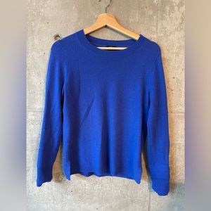 J Crew 100% cashmere sweater (size S, blue)